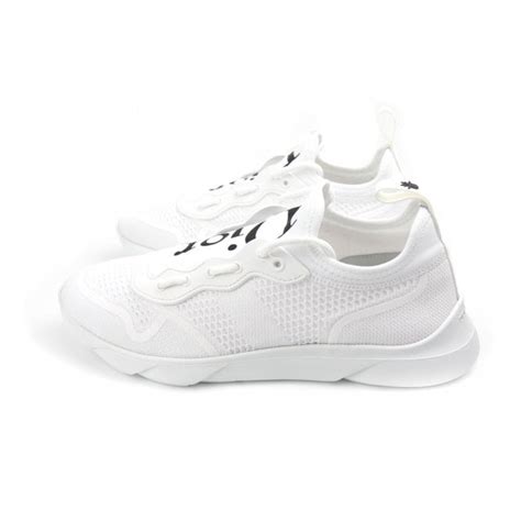 christian dior knit trainer white